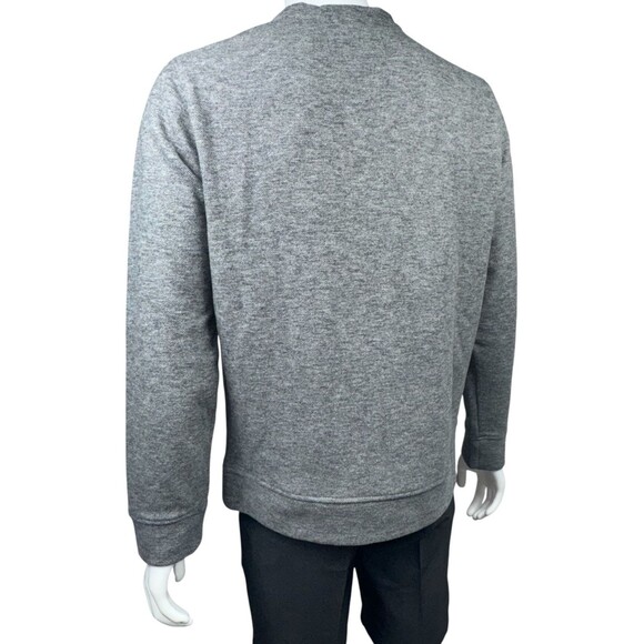 Jachs New York Mens Medium Gray Crew Neck Long Sleeve Fleece Sweatshirt - Picture 3 of 9